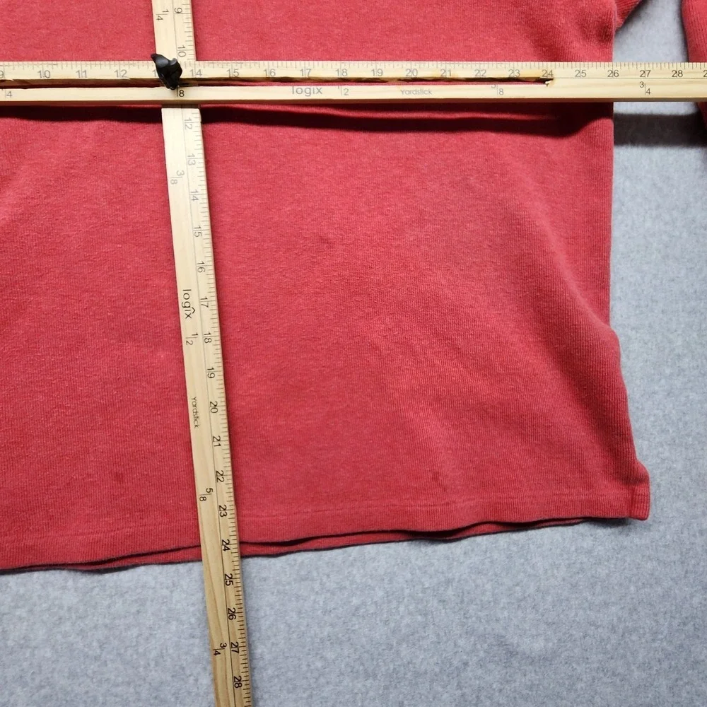 Polo Ralph Lauren Quarter Zip Pullover Sweater Mens XL Red Cotton Knit Pony